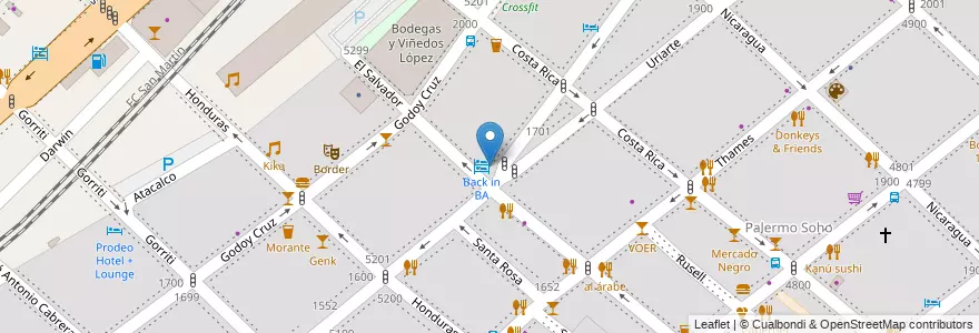 Mapa de ubicacion de DeRose Method - Sede Palermo, Palermo en Argentina, Ciudad Autónoma De Buenos Aires, Buenos Aires.