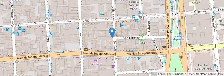 Mapa de ubicacion de Desnivel en Argentine, Ciudad Autónoma De Buenos Aires, Comuna 1, Buenos Aires.