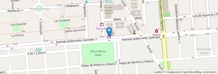 Mapa de ubicacion de Despensa en Аргентина, Катамарка, Departamento Capital, Municipio De San Fernando Del Valle De Catamarca, San Fernando Del Valle De Catamarca.