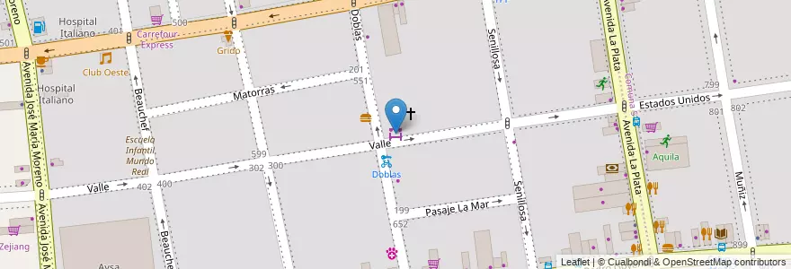 Mapa de ubicacion de Despensa almacén, Caballito en Argentine, Ciudad Autónoma De Buenos Aires, Buenos Aires, Comuna 6.