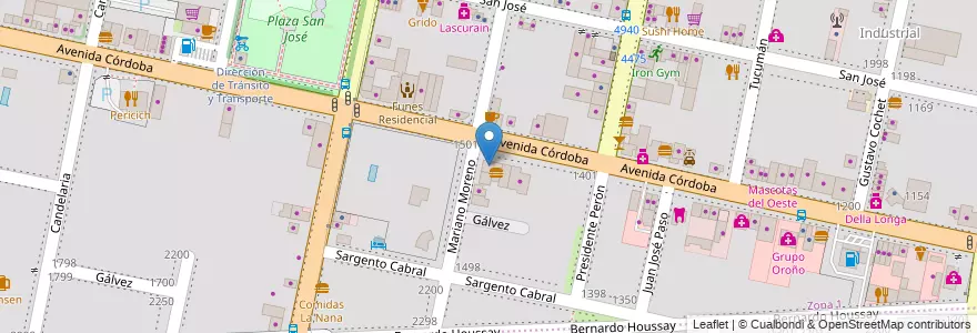 Mapa de ubicacion de Despensa de Bebidas en آرژانتین, سانتافه, Departamento Rosario, Municipio De Funes, Funes.
