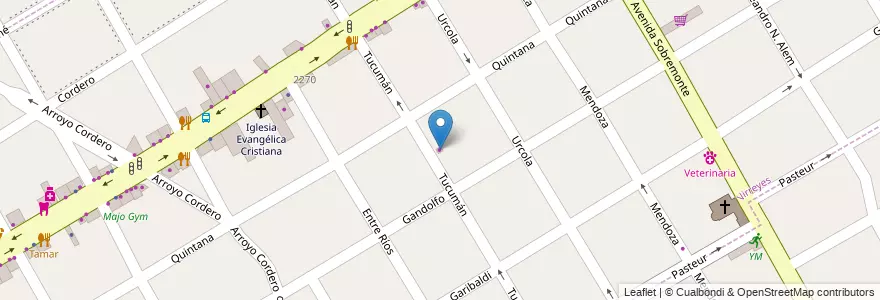 Mapa de ubicacion de Despensa Jacinta en Argentina, Buenos Aires, Partido De San Fernando, Victoria.