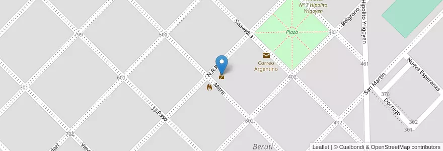 Mapa de ubicacion de Destacamento Beruti en Argentina, Provincia Di Buenos Aires, Partido De Trenque Lauquen, Cuartel Berutti, Beruti, Beruti.