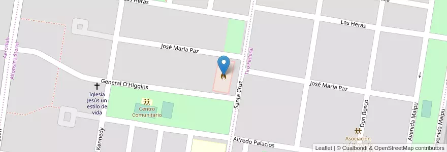 Mapa de ubicacion de Destacamento de bomberos Voluntarios en الأرجنتين, ريو نيغرو, General Roca, Departamento General Roca, General Roca.