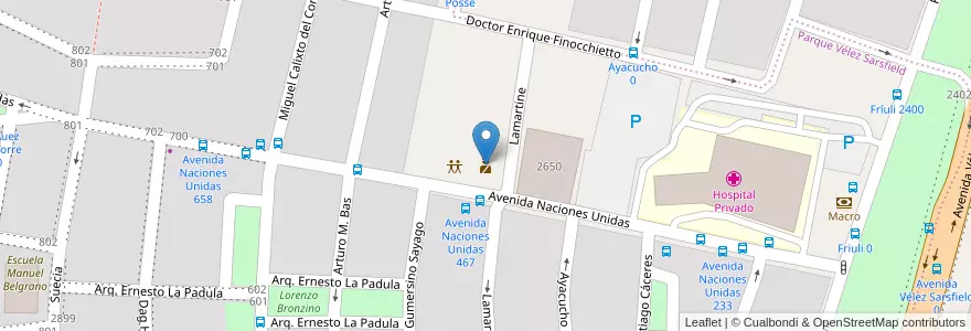 Mapa de ubicacion de Destacamento N° 19 en Argentine, Córdoba, Departamento Capital, Pedanía Capital, Córdoba, Municipio De Córdoba.