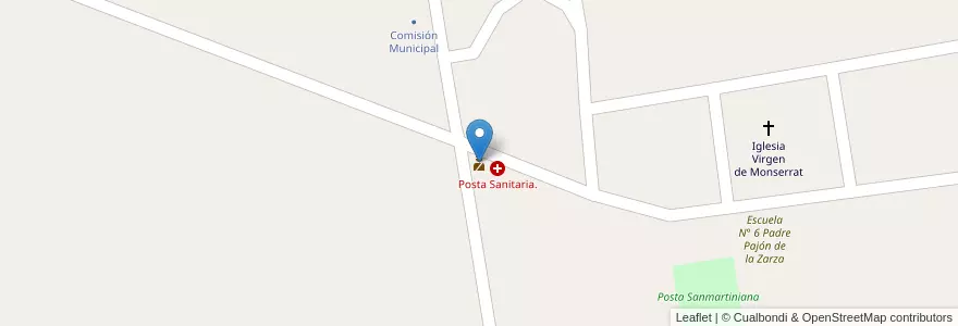 Mapa de ubicacion de Destacamento Policial en Argentina, Santiago Del Estero, Silípica.