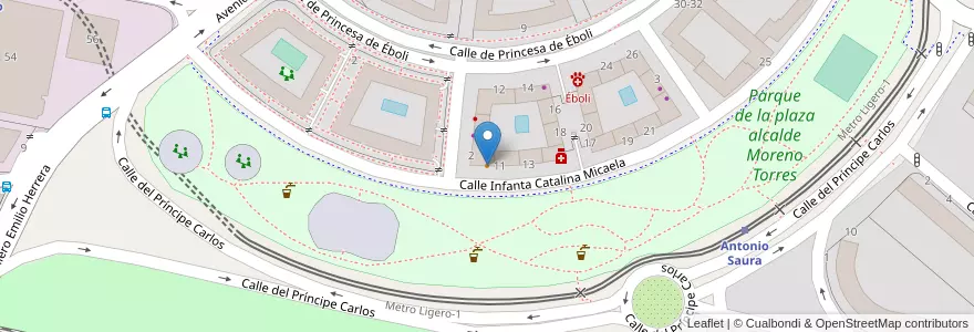Mapa de ubicacion de DeTres en 스페인, Comunidad De Madrid, Comunidad De Madrid, Área Metropolitana De Madrid Y Corredor Del Henares, 마드리드.