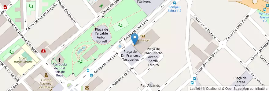 Mapa de ubicacion de Deu n'hi dos en スペイン, カタルーニャ州, Tarragona, Baix Camp, Reus.