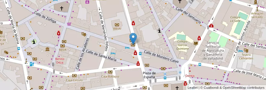 Mapa de ubicacion de Deutsche Bank en スペイン, カスティーリャ・イ・レオン州, Valladolid, Valladolid.