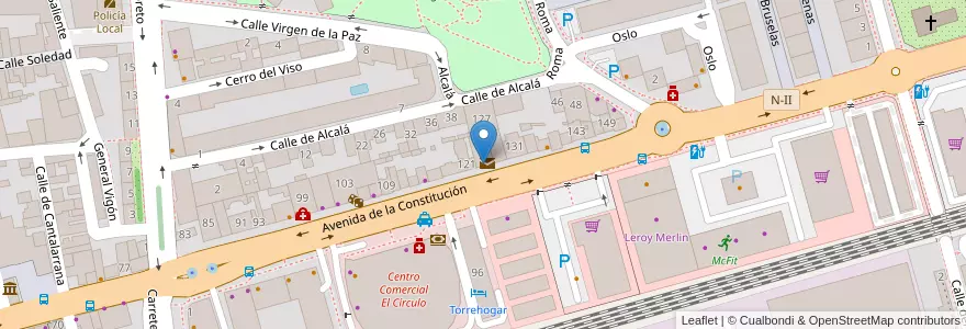 Mapa de ubicacion de Deutsche Bank en 스페인, Comunidad De Madrid, Comunidad De Madrid, Área Metropolitana De Madrid Y Corredor Del Henares, Torrejón De Ardoz.