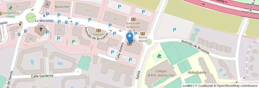 Mapa de ubicacion de Deutsche Bank en Испания, Мадрид, Мадрид, Área Metropolitana De Madrid Y Corredor Del Henares, Alcobendas.