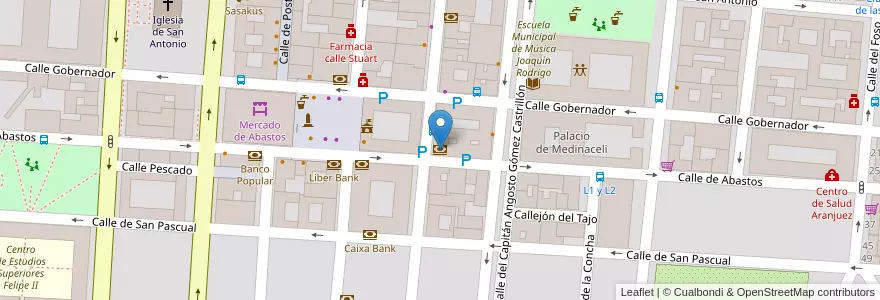 Mapa de ubicacion de Deutsche Bank en 스페인, Comunidad De Madrid, Comunidad De Madrid, Las Vegas, Aranjuez.