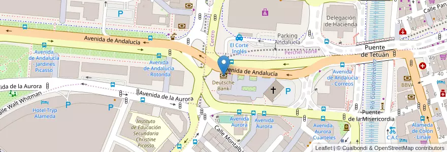 Mapa de ubicacion de Deutsche Bank en スペイン, アンダルシア州, Málaga, Málaga-Costa Del Sol, Málaga.
