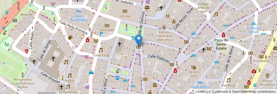 Mapa de ubicacion de Deutsche Bank en 스페인, Castilla Y León, Salamanca, Campo De Salamanca, Salamanca.