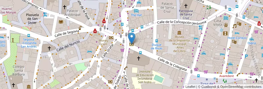 Mapa de ubicacion de Deutsche Bank en 西班牙, Comunidad De Madrid, Comunidad De Madrid, Área Metropolitana De Madrid Y Corredor Del Henares, Madrid.