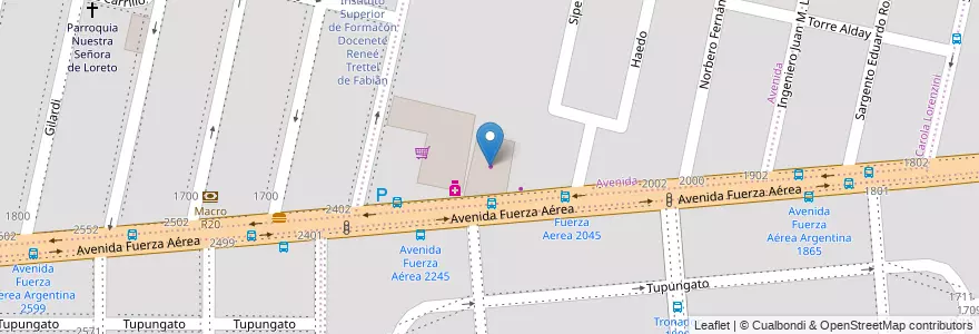 Mapa de ubicacion de Dexter Shops en الأرجنتين, Córdoba, Departamento Capital, Pedanía Capital, Córdoba, Municipio De Córdoba.