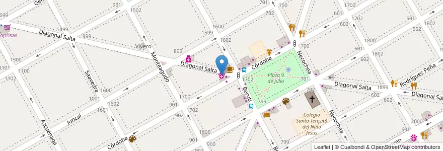Mapa de ubicacion de Dharma en Arjantin, Buenos Aires, Partido De San Isidro, Martínez.