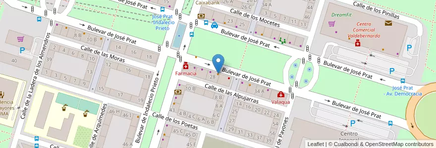 Mapa de ubicacion de Di Carlo en Spain, Community Of Madrid, Community Of Madrid, Área Metropolitana De Madrid Y Corredor Del Henares, Madrid.