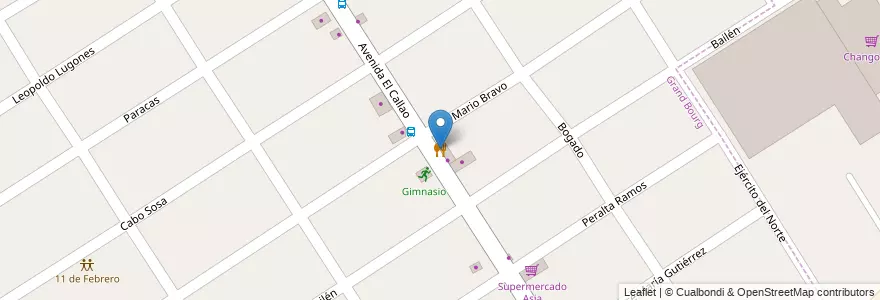 Mapa de ubicacion de Di Dapoli 2 en Аргентина, Буэнос-Айрес, Partido De Malvinas Argentinas, Grand Bourg.