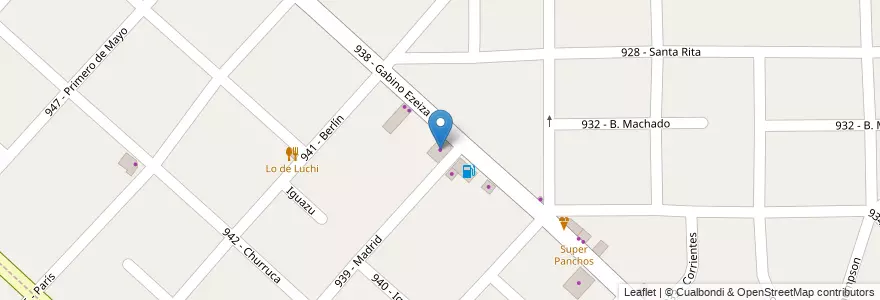 Mapa de ubicacion de Di Giano en Argentinië, Buenos Aires, Partido De Tres De Febrero, Loma Hermosa.