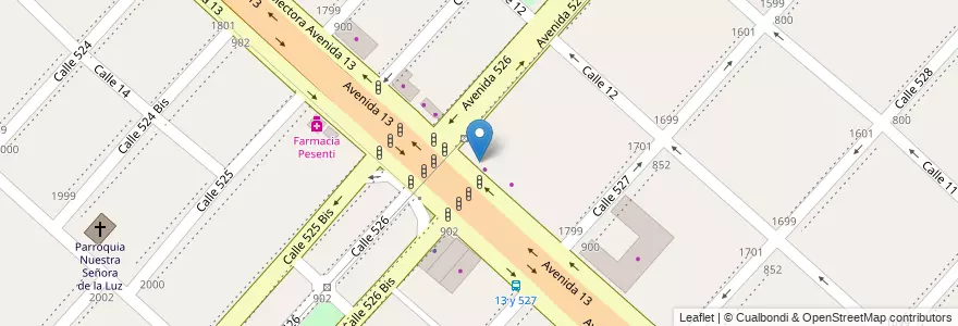 Mapa de ubicacion de Di Natto, Tolosa en Arjantin, Buenos Aires, Partido De La Plata, Tolosa.