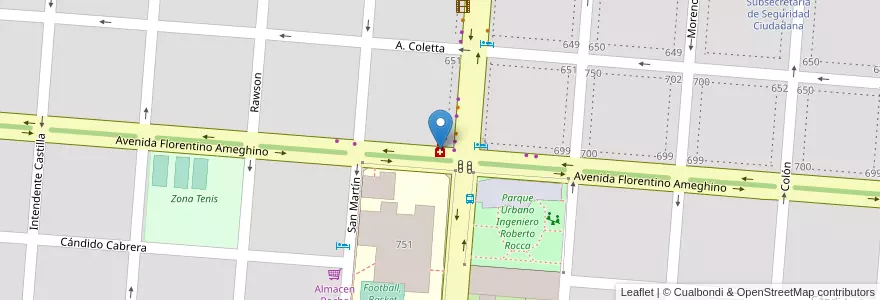 Mapa de ubicacion de Di Pascuale en Arjantin, Buenos Aires, Partido De Campana.