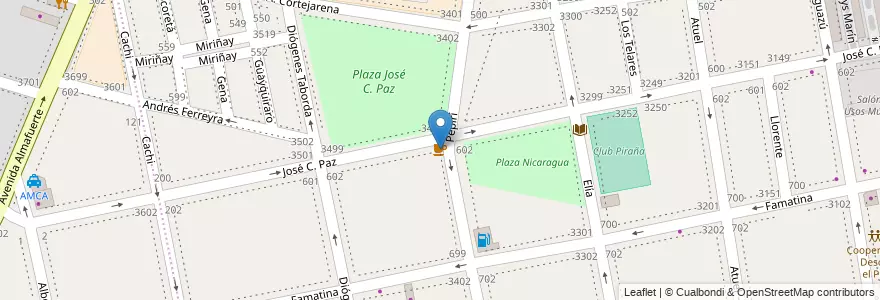 Mapa de ubicacion de Di Pietro, Parque Patricios en 阿根廷, Ciudad Autónoma De Buenos Aires, Comuna 4, 布宜诺斯艾利斯.