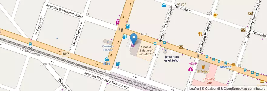 Mapa de ubicacion de Dia % Maxi en 阿根廷, 布宜诺斯艾利斯省, Partido De Moreno, Moreno.