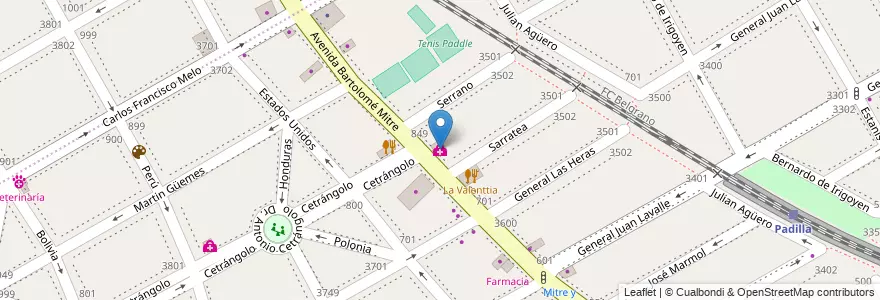 Mapa de ubicacion de Diagnostic Medic S.A. en Argentinië, Buenos Aires, Partido De Vicente López, Vicente López.