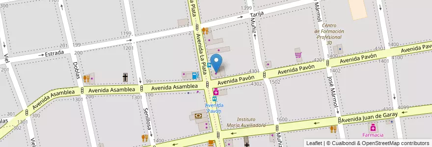 Mapa de ubicacion de Dietrich, Boedo en アルゼンチン, Ciudad Autónoma De Buenos Aires, Comuna 5, ブエノスアイレス.