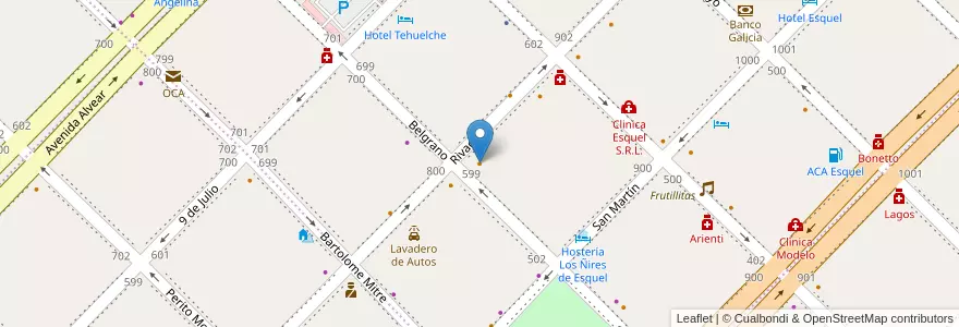 Mapa de ubicacion de Dimitri en アルゼンチン, チリ, チュブ州, Departamento Futaleufú, Esquel.