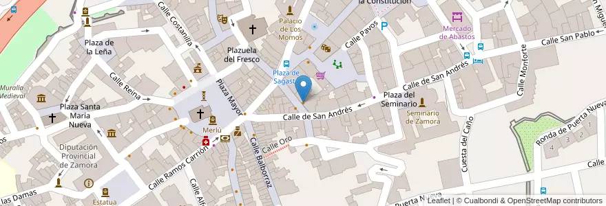 Mapa de ubicacion de Diner Flamingo en Sepanyol, Castilla Y León, Zamora, Tierra Del Pan, Zamora.