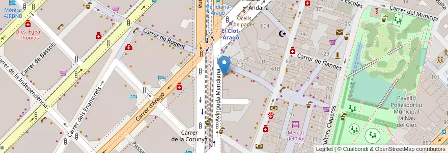 Mapa de ubicacion de Dino Pan en España, Catalunya, Barcelona, Barcelonès, Barcelona.