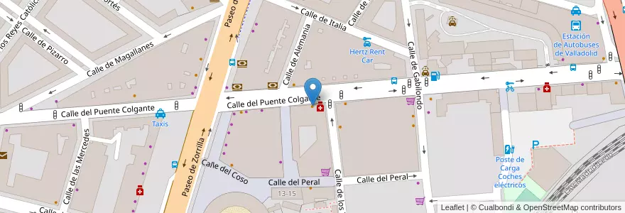 Mapa de ubicacion de Diola en 西班牙, Castilla Y León, Valladolid, Valladolid.
