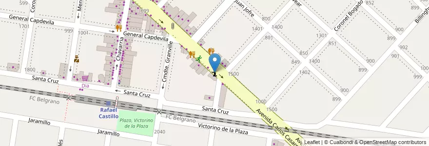 Mapa de ubicacion de Dios es Amor en アルゼンチン, ブエノスアイレス州, Partido De La Matanza, Rafael Castillo.