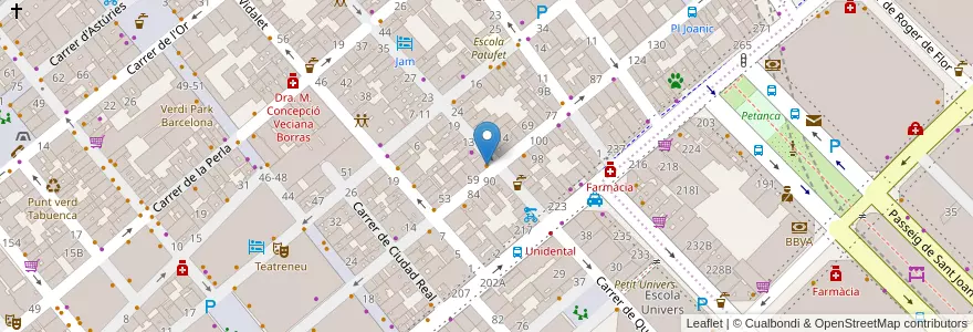 Mapa de ubicacion de DIP Dumpling en 西班牙, Catalunya, Barcelona, Barcelonès, Barcelona.
