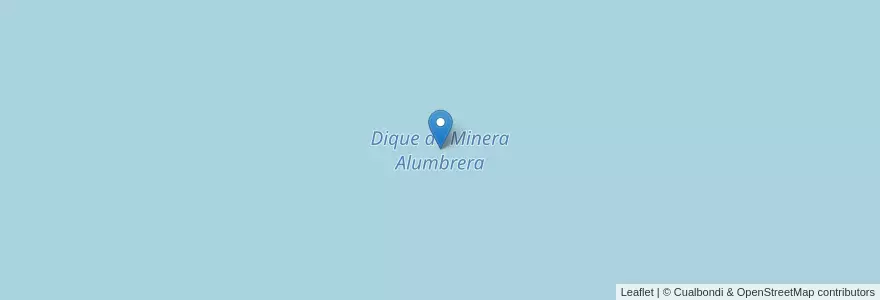Mapa de ubicacion de Dique de Minera Alumbrera en Argentine, Catamarca, Departamento Andalgalá, Municipio De Andalgalá.