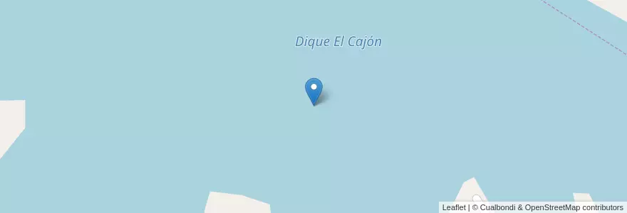 Mapa de ubicacion de Dique El Cajón en 阿根廷, Córdoba, Departamento Punilla, Pedanía Dolores, Municipio De Capilla Del Monte.