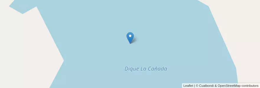 Mapa de ubicacion de Dique La Cañada en Argentine, Catamarca, Departamento Santa Rosa, Municipio De Los Altos.