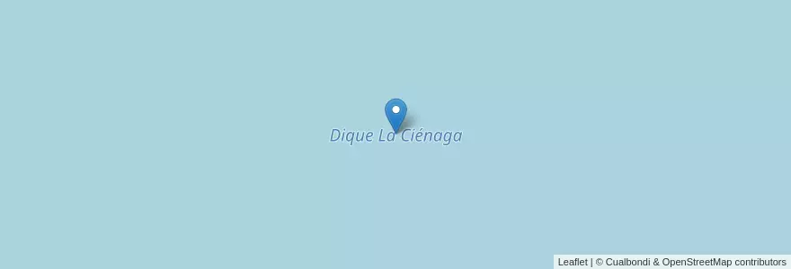 Mapa de ubicacion de Dique La Ciénaga en アルゼンチン, フフイ州, Departamento El Carmen, Municipio De El Carmen.