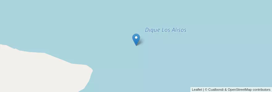 Mapa de ubicacion de Dique Los Alisos en Arjantin, Jujuy, Departamento San Antonio, Municipio De San Antonio.