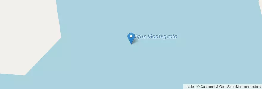 Mapa de ubicacion de Dique Montegasta en 阿根廷, Catamarca, Departamento La Paz, Municipio De Recreo.