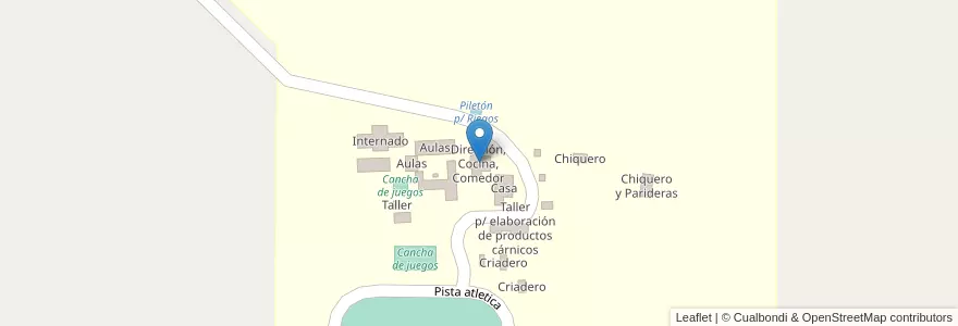 Mapa de ubicacion de Dirección, Cocina, Comedor en الأرجنتين, Córdoba, Departamento Tercero Arriba, Pedanía Salto, Municipio De Almafuerte.