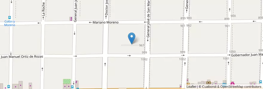 Mapa de ubicacion de Dirección de Tránsito de Morón en Аргентина, Буэнос-Айрес, Partido De Morón, Morón.