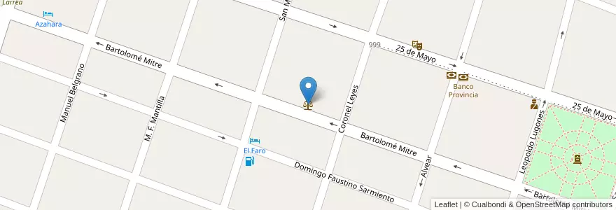 Mapa de ubicacion de Dirección General De Mandamientos Y Notificaciones en Arjantin, Corrientes, Departamento Saladas, Saladas.
