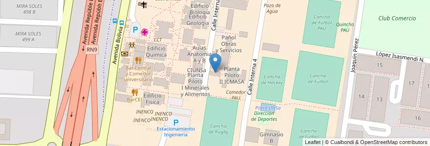 Mapa de ubicacion de Dirección General de Obras y Servicios en Argentina, Salta, Capital, Municipio De Salta, Salta.