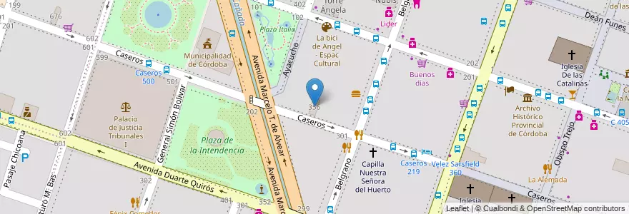 Mapa de ubicacion de Dirección General del Registro Civil de la Provincia de Córdoba en Argentine, Córdoba, Departamento Capital, Pedanía Capital, Córdoba, Municipio De Córdoba.