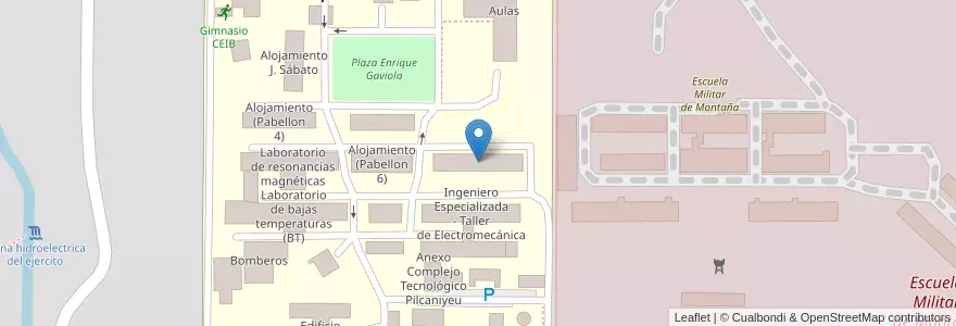 Mapa de ubicacion de Dirección Instituto Balseiro - Aulas Egipcios en Argentine, Chili, Province De Río Negro, Departamento Bariloche, Municipio De San Carlos De Bariloche, San Carlos De Bariloche.