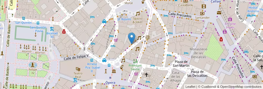 Mapa de ubicacion de Discoteca Olimpia en Spanien, Autonome Gemeinschaft Madrid, Autonome Gemeinschaft Madrid, Área Metropolitana De Madrid Y Corredor Del Henares, Madrid.