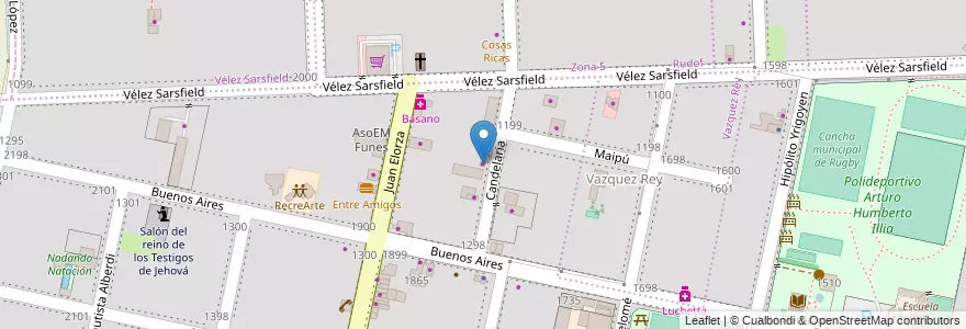 Mapa de ubicacion de DiseñArte en آرژانتین, سانتافه, Departamento Rosario, Municipio De Funes, Funes.
